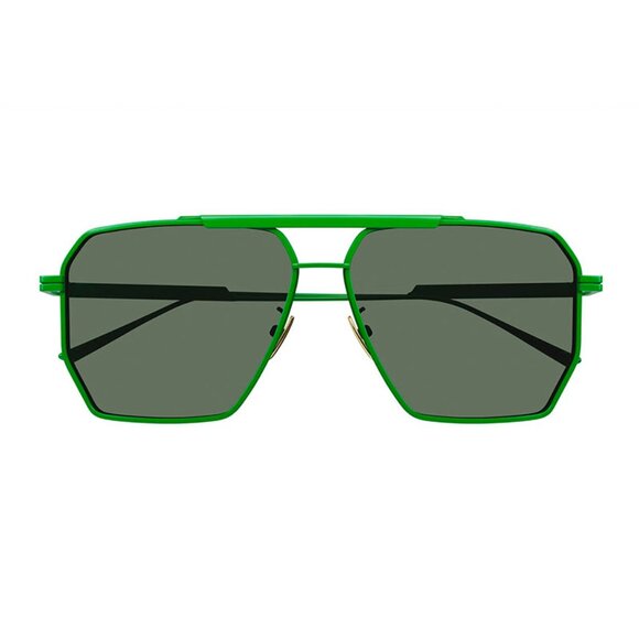 NEW BOTTEGA VENETA UNISEX SUNGLASSES BOTTEGA VENETA BV1012S 006 GREEN EYEWEAR - Picture 1 of 3